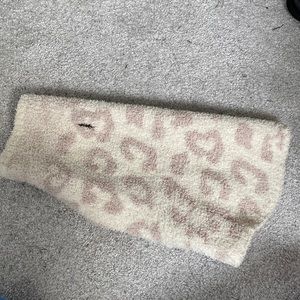 Barefoot Dreams Cream & Stone Color Dog Sweater